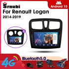 Srnubi Android 10 автомобильное радио для Renault Logan2 Sandero2 2012-2019 мультимедийный видеоплеер 2Din 4G GPS Навигация DVD головное устройство