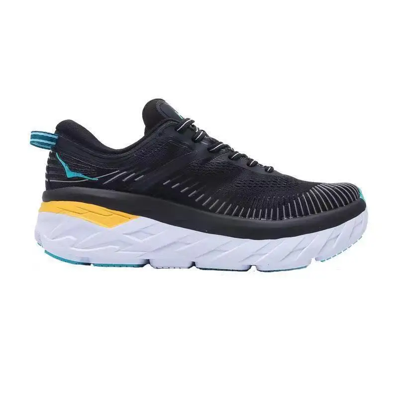 Unisex outdoor BONDI 7 Thick sole shockproof breathable anti-slip Marathon running shoes men women walking jogging shoes