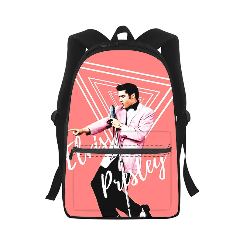 Elvis Presley Men Women Backpack 3D Print Fashion Student School Bag Laptop Backpack Kids Travel Shoulder Bag