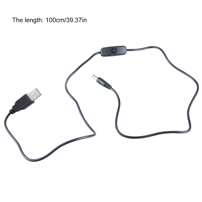 USB-папа на 5 5x2 1 мм штекерный зарядный кабель с переключателями для устройств В