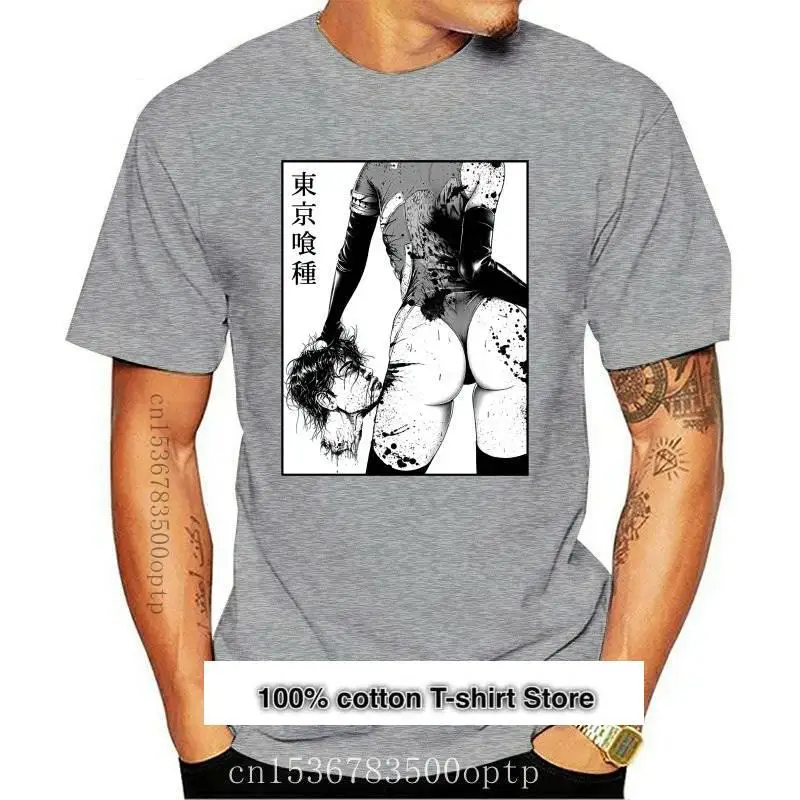 

Неформальная футболка унисекс, одежда Харадзюку, футболка из аниме Токийский Гуль канеки Кен, белая футболка с принтом манги, Новинка