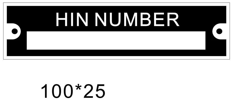Чистый идентификатор грузовика прицепа/табличка данных VIN MFG и Марка серийного