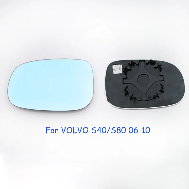 

1 пара боковых зеркал заднего вида, синие стеклянные линзы для VOLVO XC60 XC90 S60L V40 S40 S80 S90 2006-2020, широкий угол обзора, антибликовое покрытие