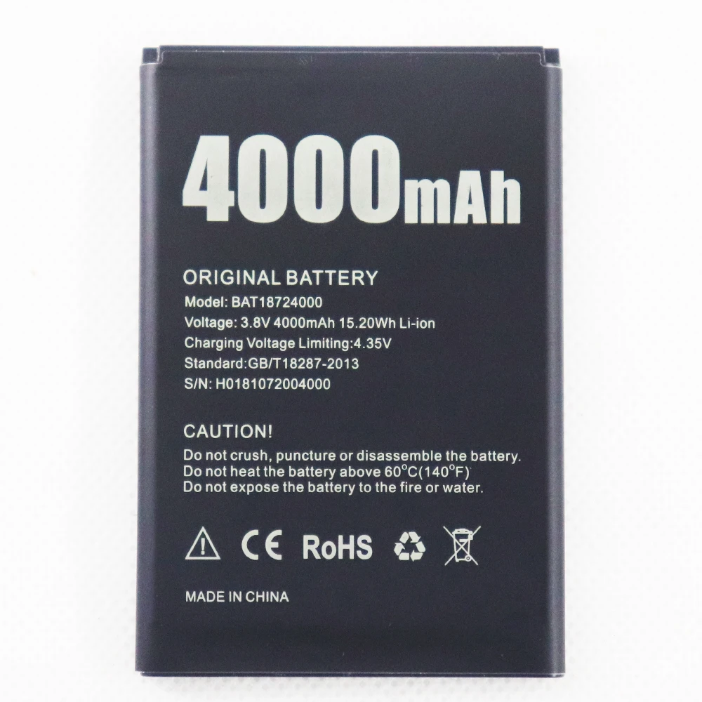 

ISUNOO 4000mAh Phone Battery For Doogee X70 BAT18724000 Batterie