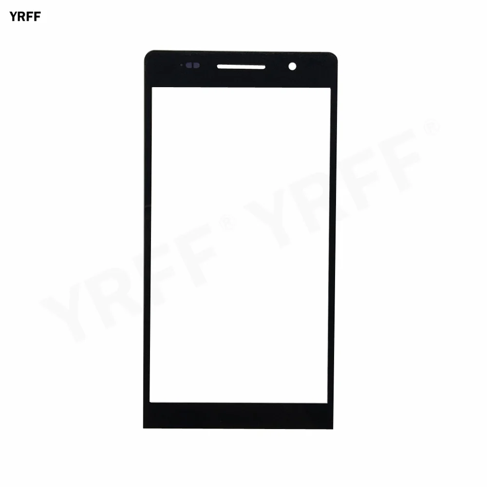 mobile touch screen panel for huawei honor p6 p8 p7 front glass panel no touch screen phone repair parts 3m glue free global shipping