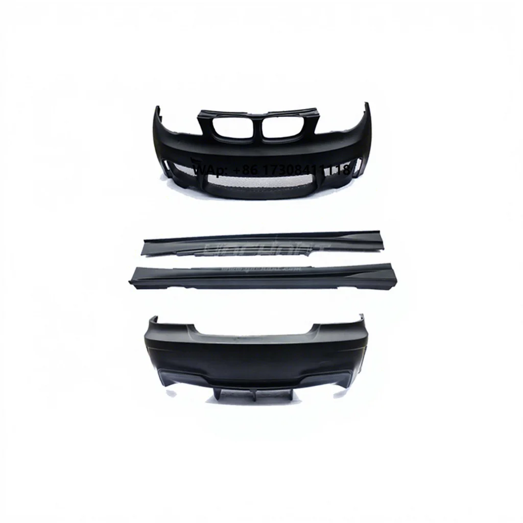 Фото Комплект обвеса из стекловолокна FRP для BMW 1 серии E82 E88 2008-2013 в стиле M1-RZS: передний бампер, боковые пороги, задний бампер №1