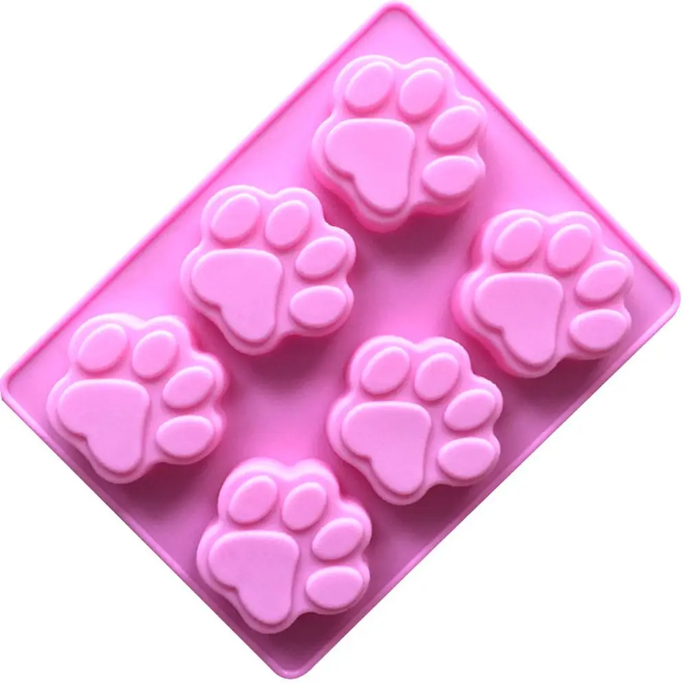 

3D Silicone Dog Footprint Cake Molds DIY Cookie Chocolate Biscuit Mold Bakeware Cake Decorating Tools Kitchen Accessories