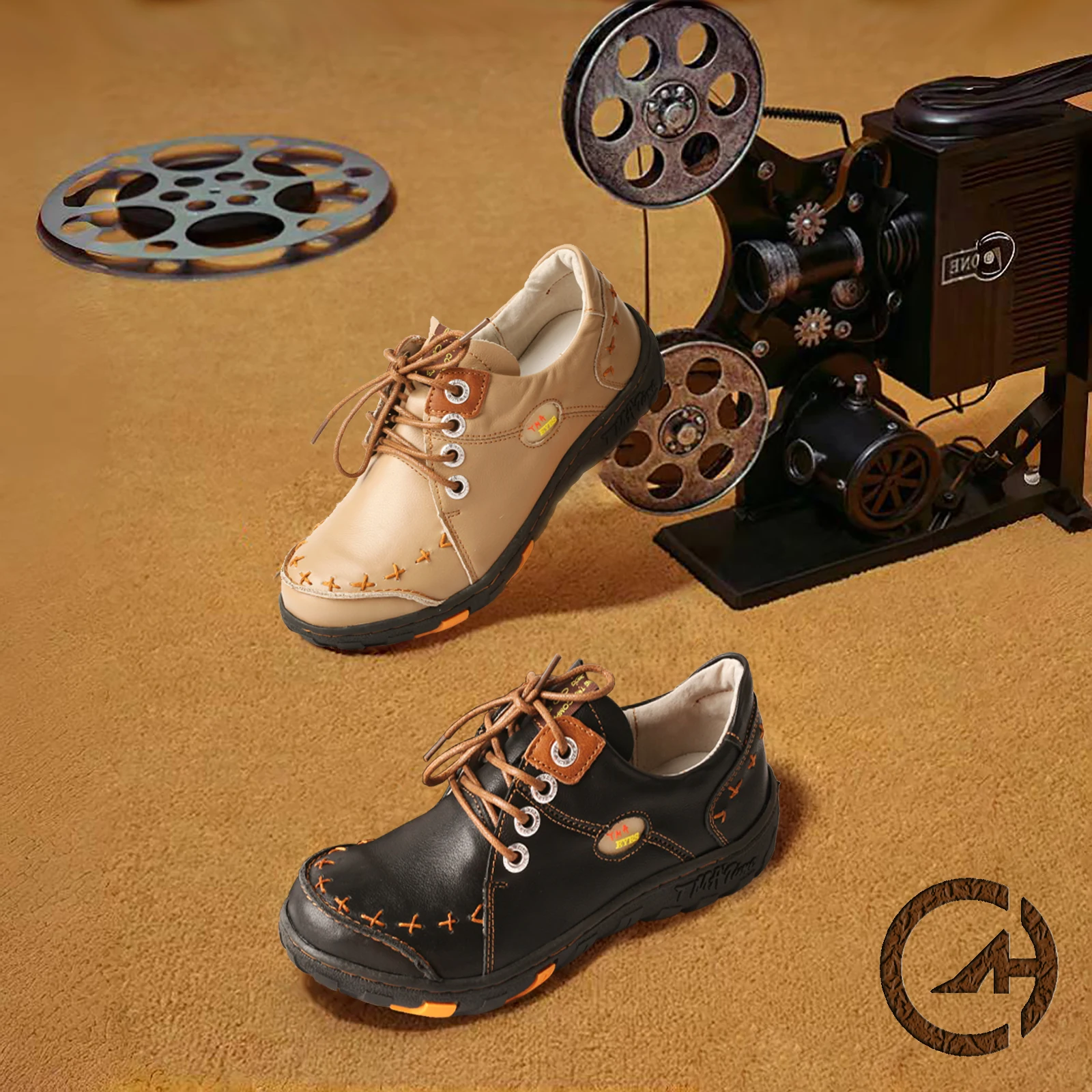 Женские туфли на плоской подошве TMA EYES минималистичные мягкие из воловьей кожи с