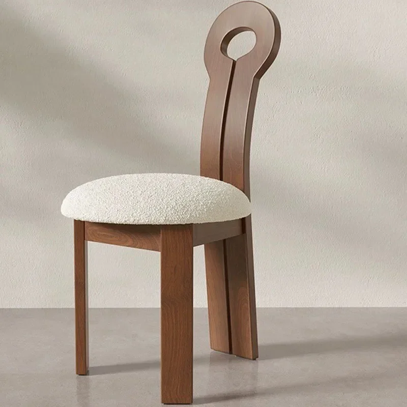 Обеденные стулья из массива дерева в стиле ретро роскошный дизайн домашняя