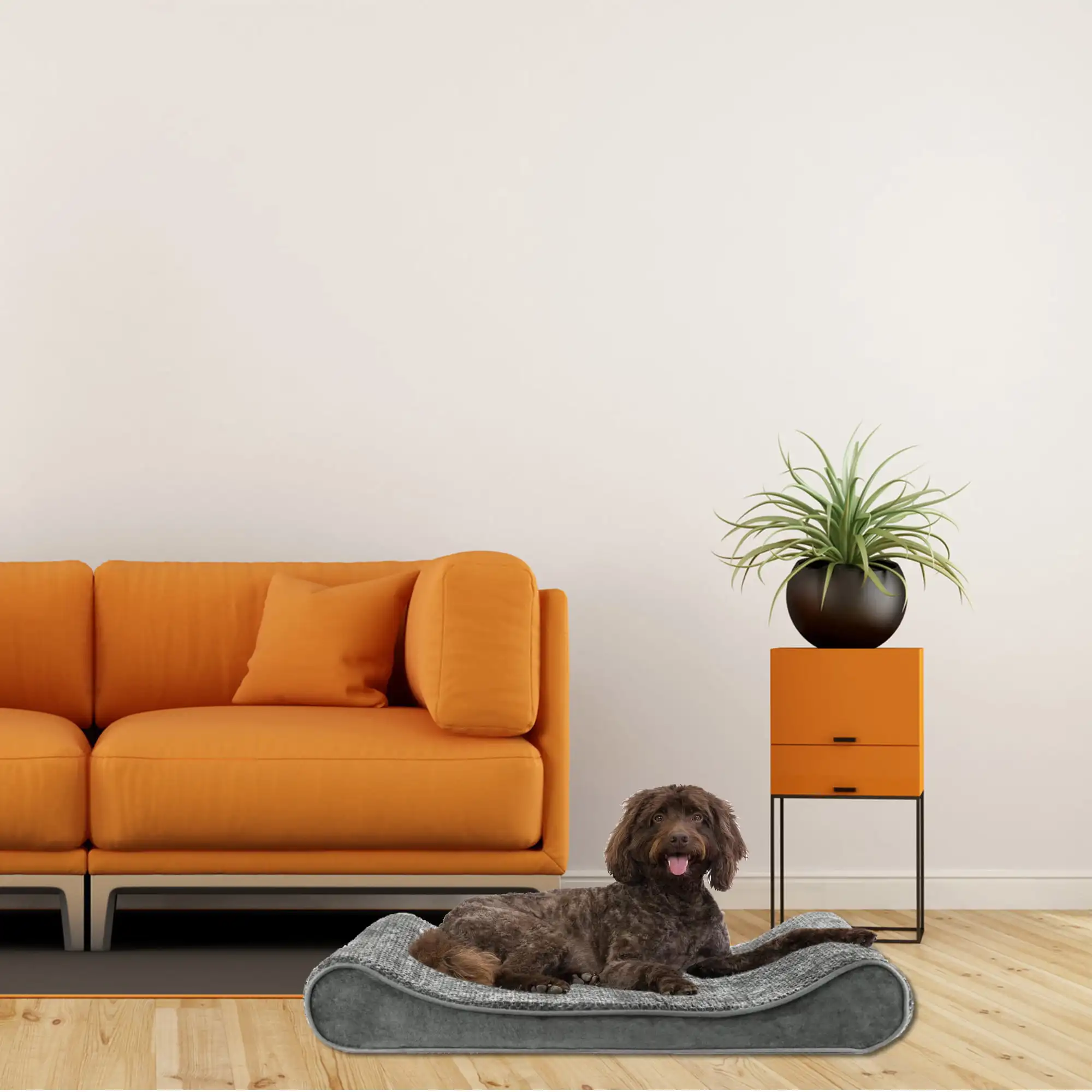 

, Standard Foam Inner Waterproof With Corn Grain Pattern Dog Bed, Small.