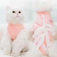 pet clothes sleeveless long lasting cat dog surgical sterilization recovery bodysuit cat recovery suit pet clothes