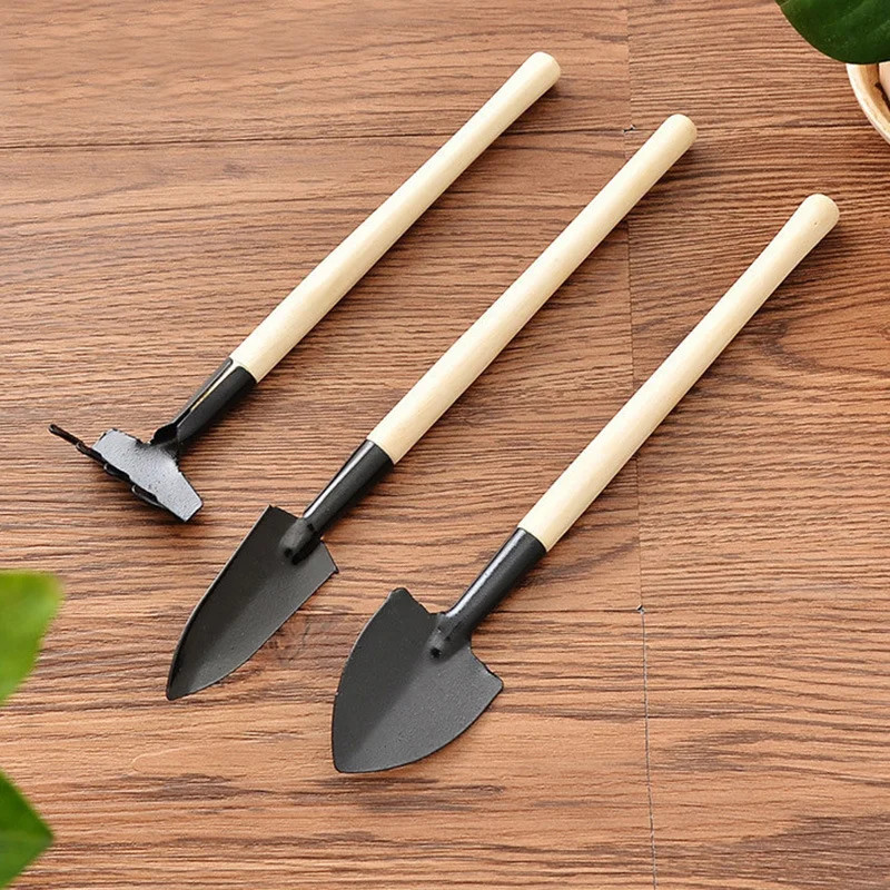 

Household Succulent Planting Gardening Loose Soil Tool Mini Stainless Steel Three-Piece Set Potted Plant Flower Shovel