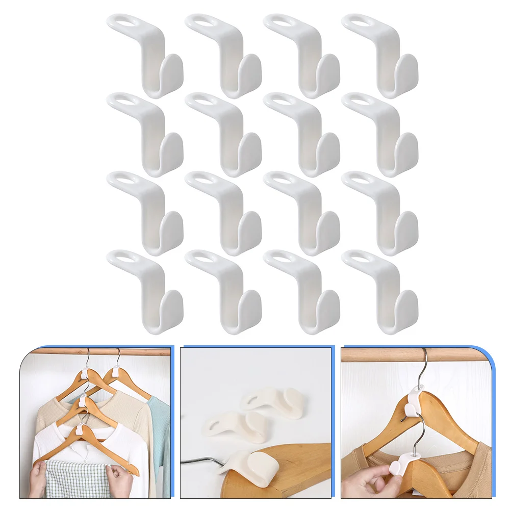 

40pcs Clothes Connector Hooks Clothing Hanger Extending Hooks Closet Organizing Tools
