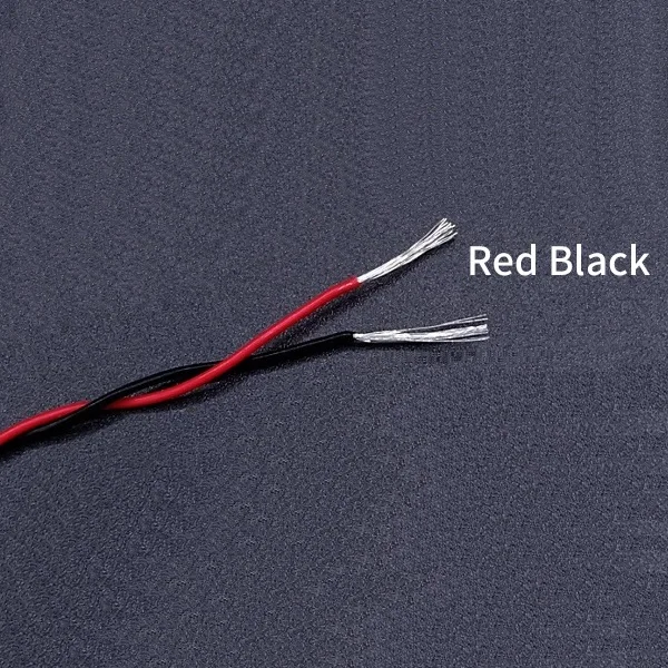 

1M/10M PTFE Wire 2pins Twised Pair 30/26/24/22/20/18 AWG DIY FEP High Temperature Electronic Signal Silver Plated Copper Cable