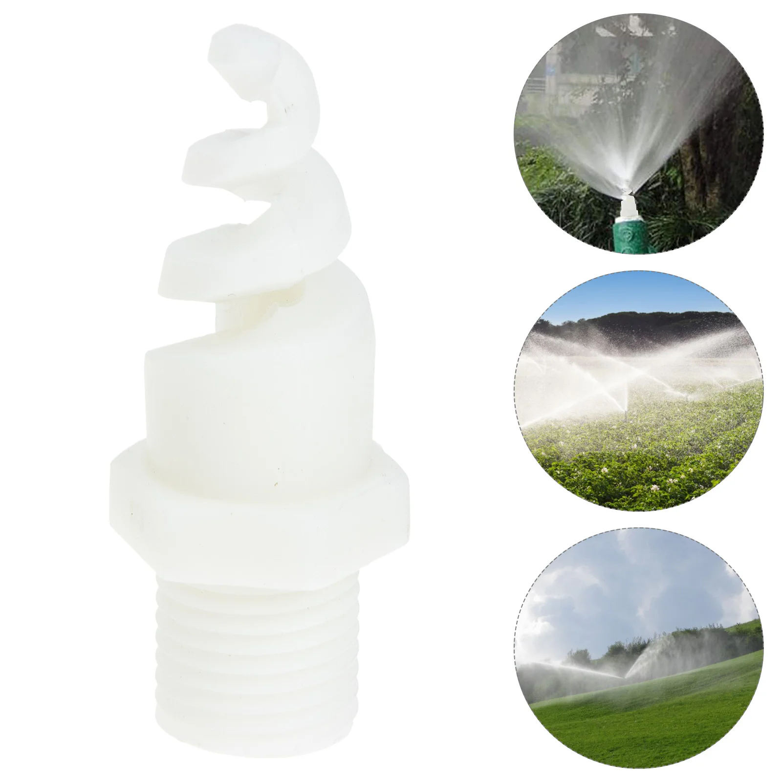 

100pcs Sturdy Spiral Nozzle Spiral Cone Nozzle Plastic Spiral Nozzle 1/4inch