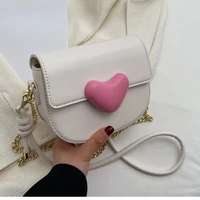2022 new womens bag net red love temperament casual shoulder bag high quality ladies messenger bag fashion chain trendy handbag