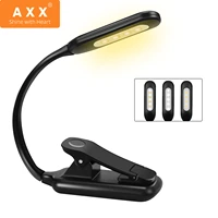 axx portable reading light in bed 9 led mini rechargeable dimmable night light clip book light amber reading lamp for kids women