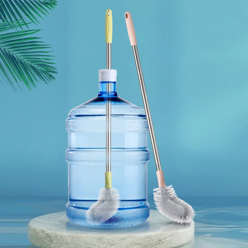 Бытовая щетка для мытья ведра очиститель гаджеты со стержнем из нержавеющей