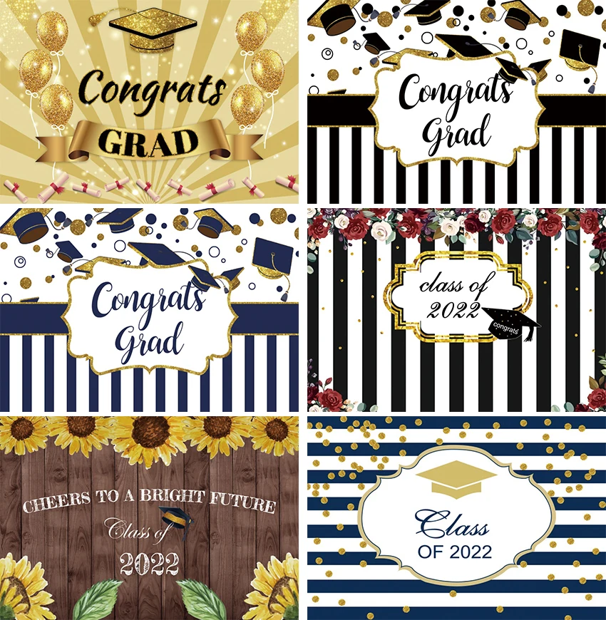 

2022 Graduation Party Backdrop Balloon Spots Photo Booth Photography Background Photographic Supplies Studio Shoots Photophone