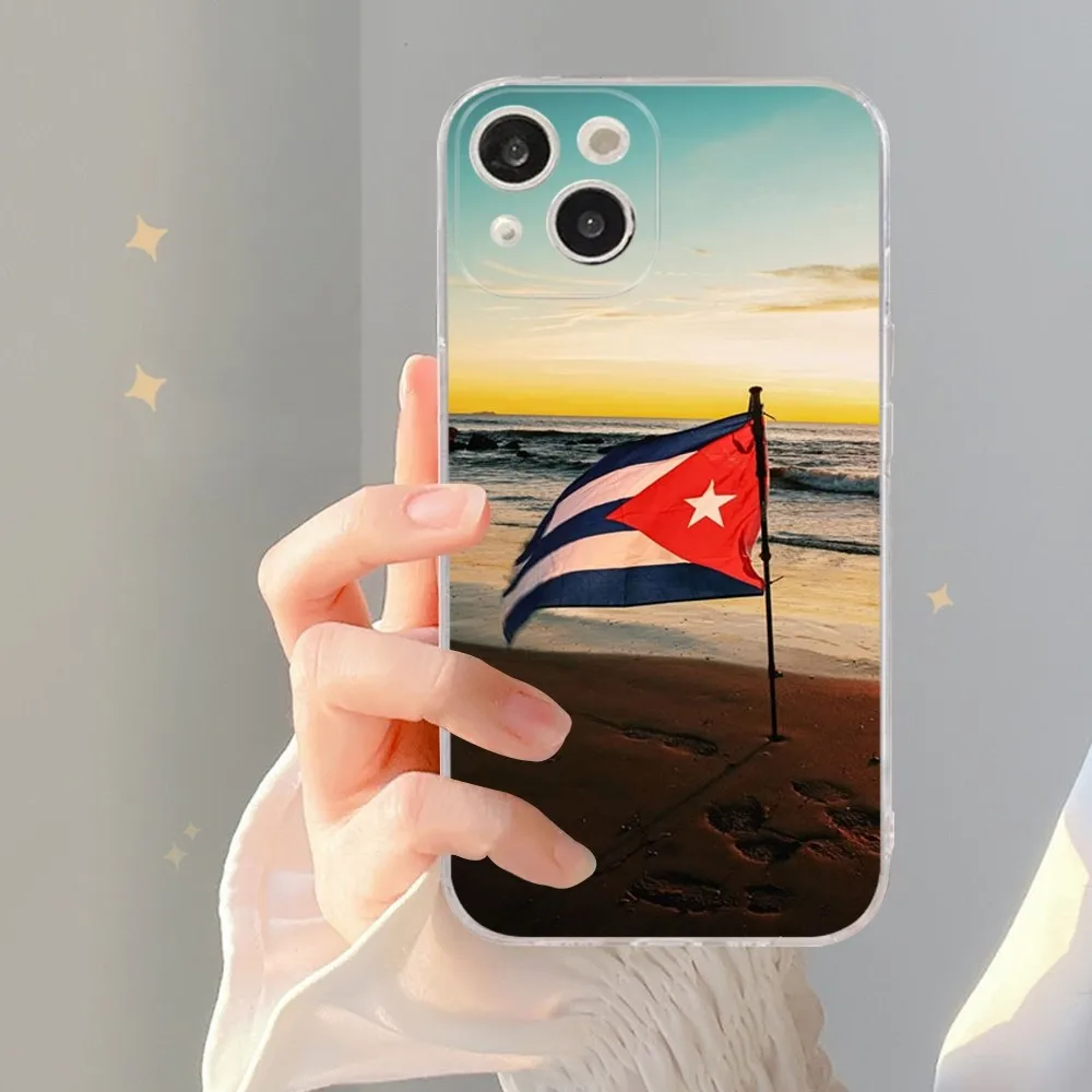 Cuba Flag Phone Case For IPhone 16 15 14 13 12 Mini 11 Pro XS Max X XR SE 6 7 8 Plus Soft Silicone Cover