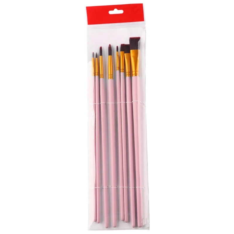 

Set of 8Pcs Artist Painting Brushes Set Reusable Paint Brushes Ideal for Pro Aritst Gouache Acrylic Watercolor Painting