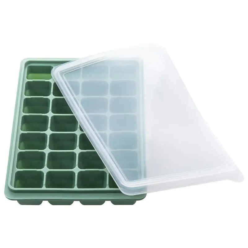 

Ice Cube Tray Stackable Easy Release 28-grid Silicone Ice Tray Large-capacity Ice Cube Tray For Freezer Ice Cube Molds For