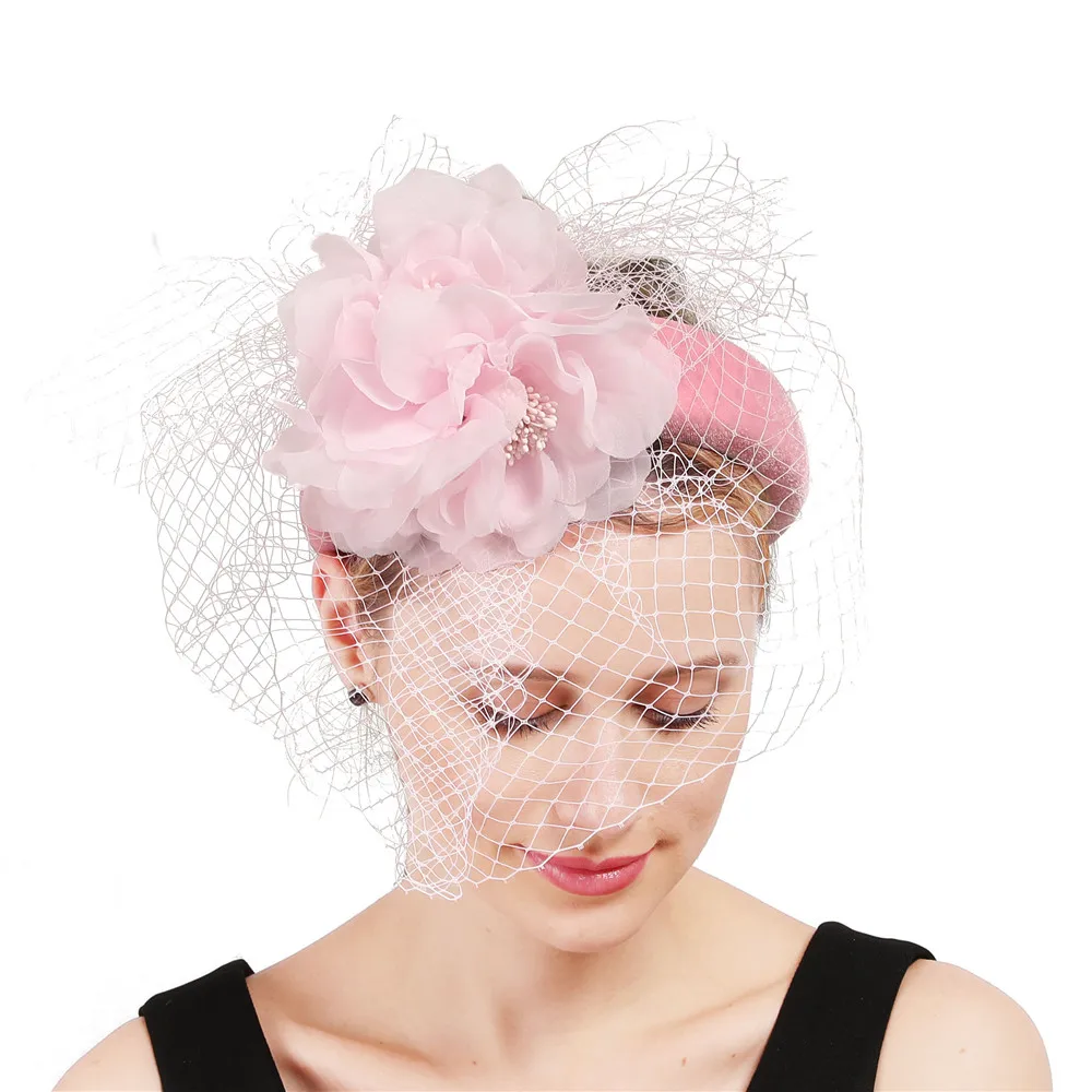 Женские шелковые цветы повязки на голову для свадебной вечеринки женские