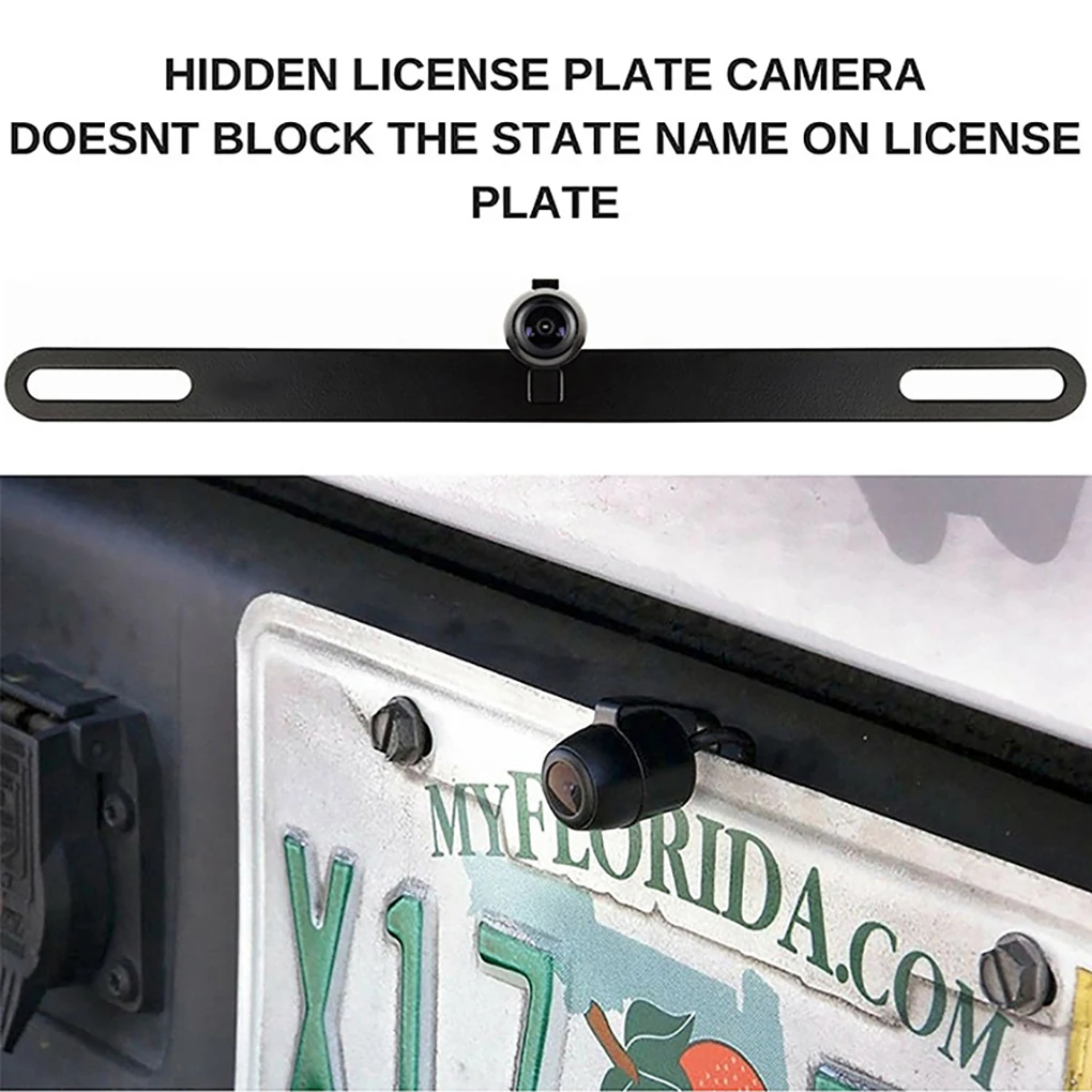 

Rear View 170 Degrees DC 12V 648x488 Camera IP68 License Plate Reversing Backup Cam 1 4 Inch CMOS Video Recorder