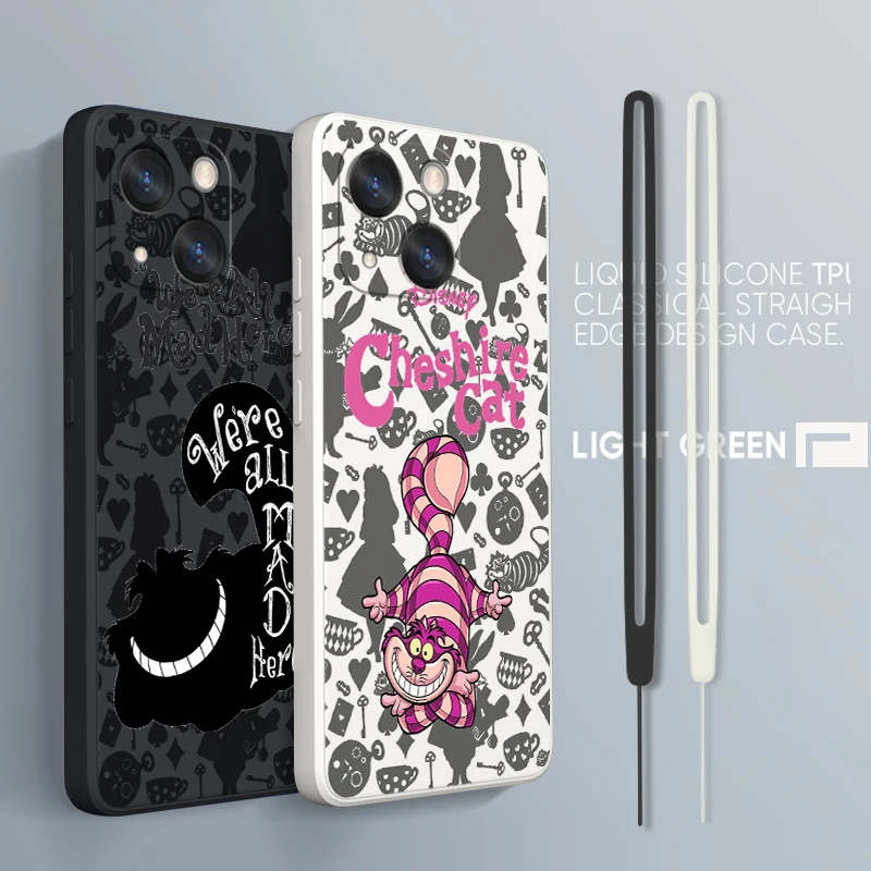 

Disney Cat Miraculous Cat Phone Case For Apple iPhone 14 13 12 mini 11 Pro Max 8 7 Plus XR XS X Liquid Rope Funda Cover