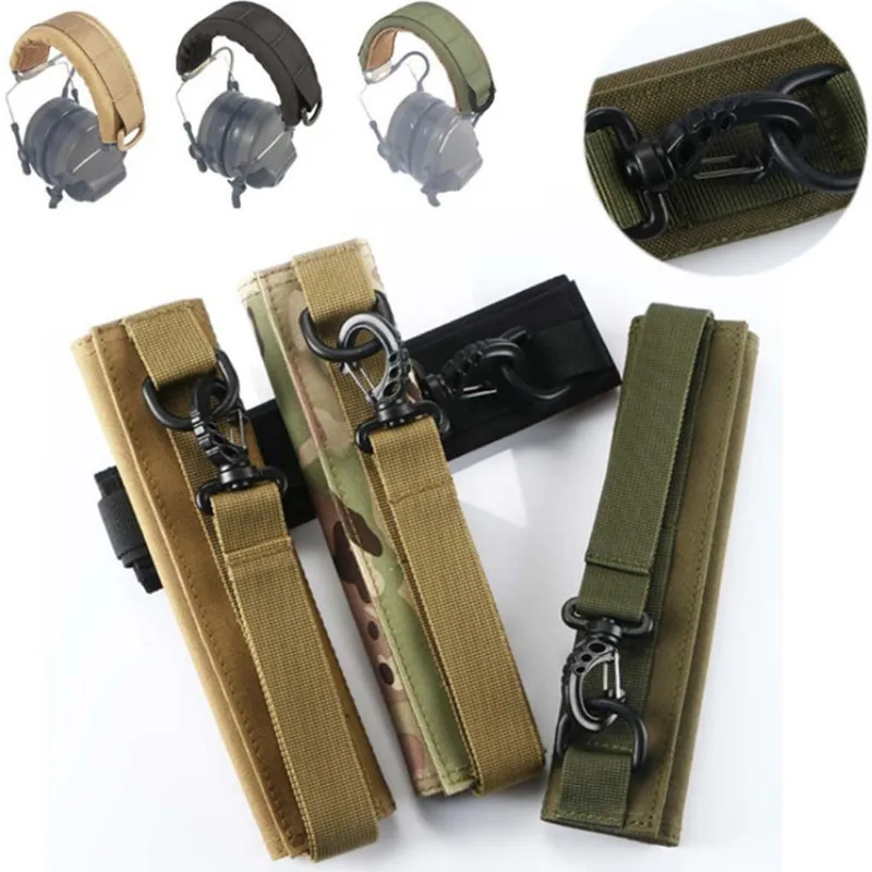 

Outdoor Modular Headset Cover Molle Headband For General Tactical Earmuffs Microphone Hunting Accessories Headphone Cover