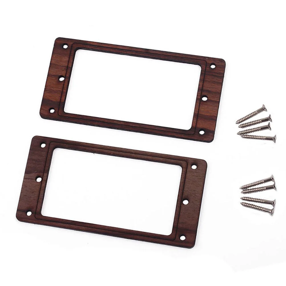 

Pickup Mounting Ring Rosewood Double Coil Electric Guitar Pickup Ring Humbucker Frame Mounting Ring With Screws GB305L