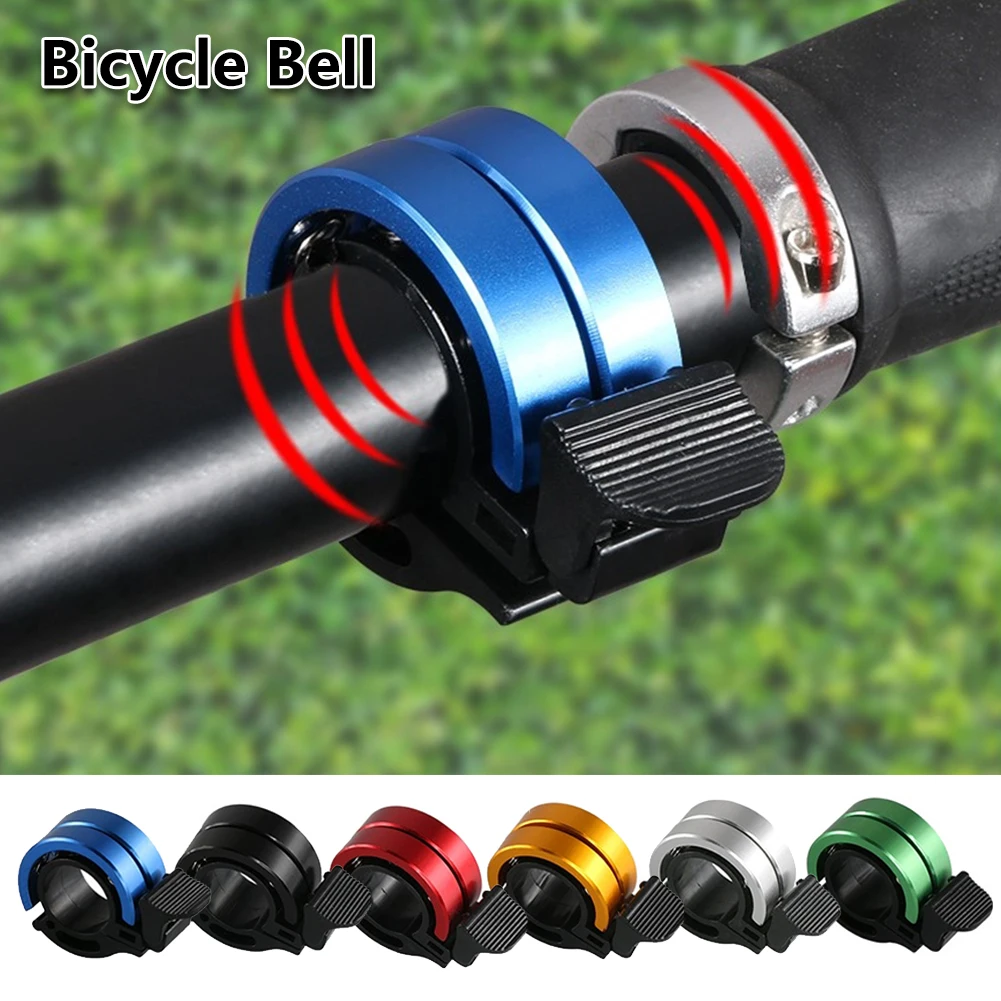 Dual-Ring Bicycle Bell Aluminum Alloy MTB Bike Safety Warning Alarm Cycling Handlebar Bell Ring Bicycle Horn Cycling Accessories
