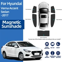 for hyundai accent iv sedan solaris verna 2010 2017 magnetic car sunshade front windshield curtain rear side window sun shade