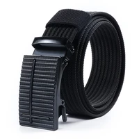 nylon automatic buckle men belt outdoor tooling jeans solid color canvas waistband high quality tactical belt for men wholesale