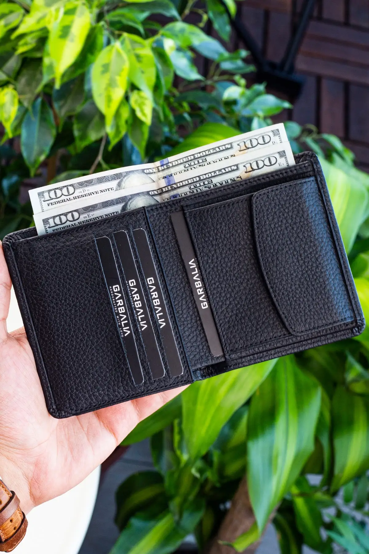 

Стильный кошелек Даллас из натуральной кожи с отделением для монет, черный мужской держатель для кредитных карт, клатч, чехол для паспорта, ...