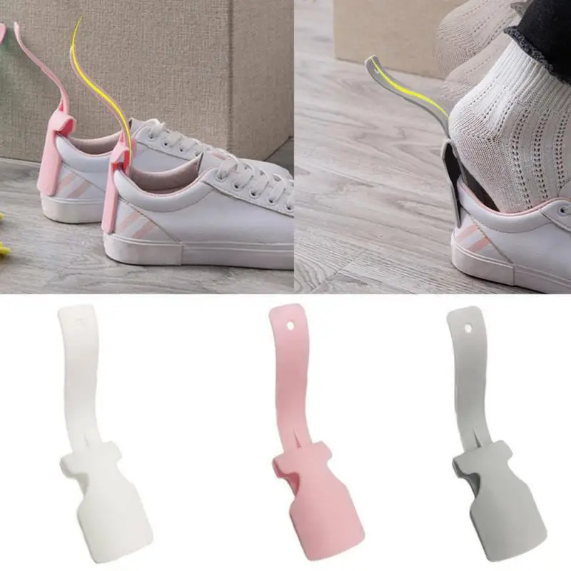 

1PCS Shoe Horn Lazy Wear Shoe Helper Shoehorn Easy On And Off Shoe Shoe Lifter For High Heel Sneakers Elderly And Pregnant Women
