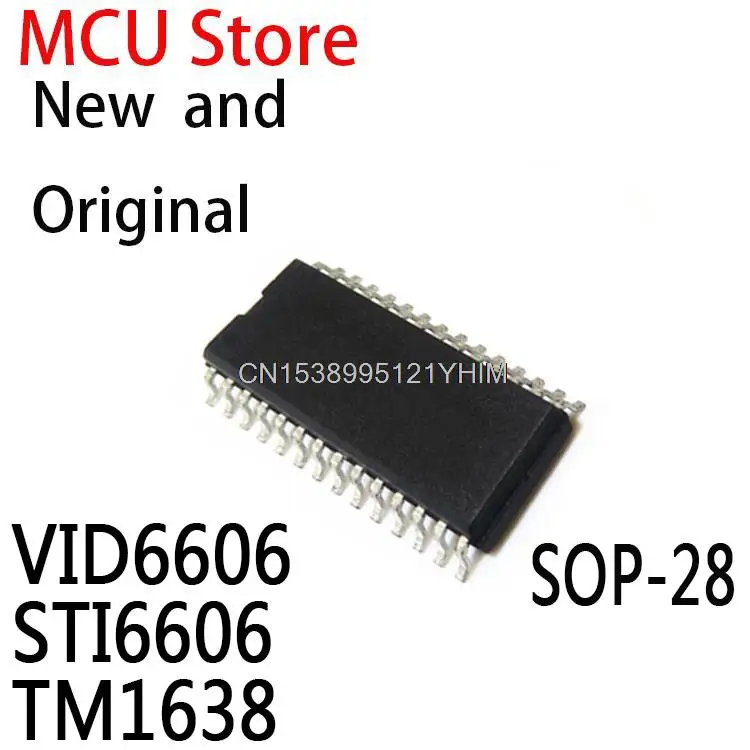 10 шт., светодиодные лампы 6606 SOP-28 STI6606Z TM 1638 Smd
