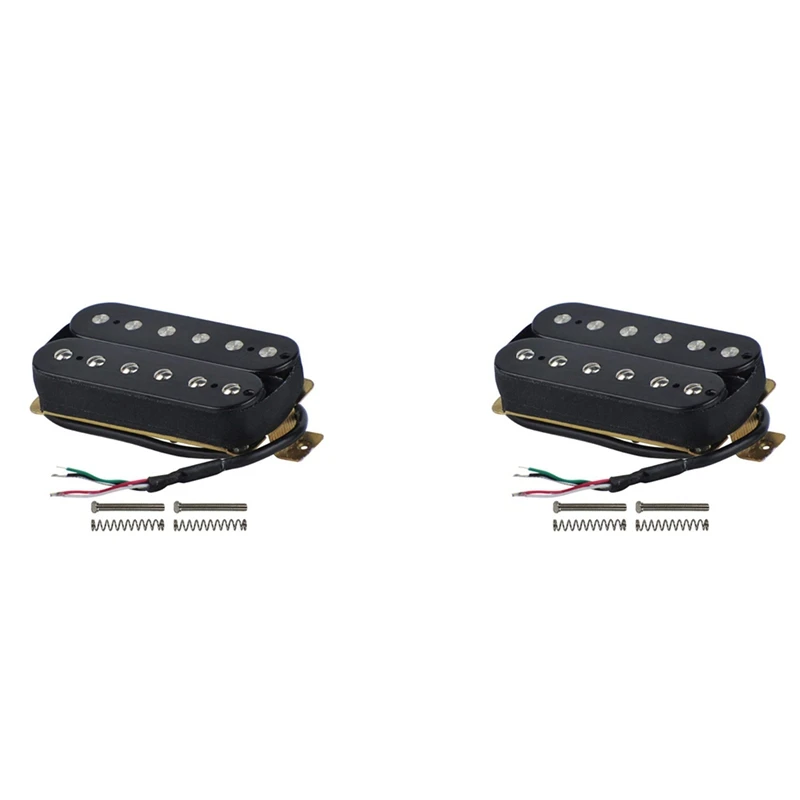 

2X Electric Guitar Humbucker Pickups Neck Alnico V Pickup Black