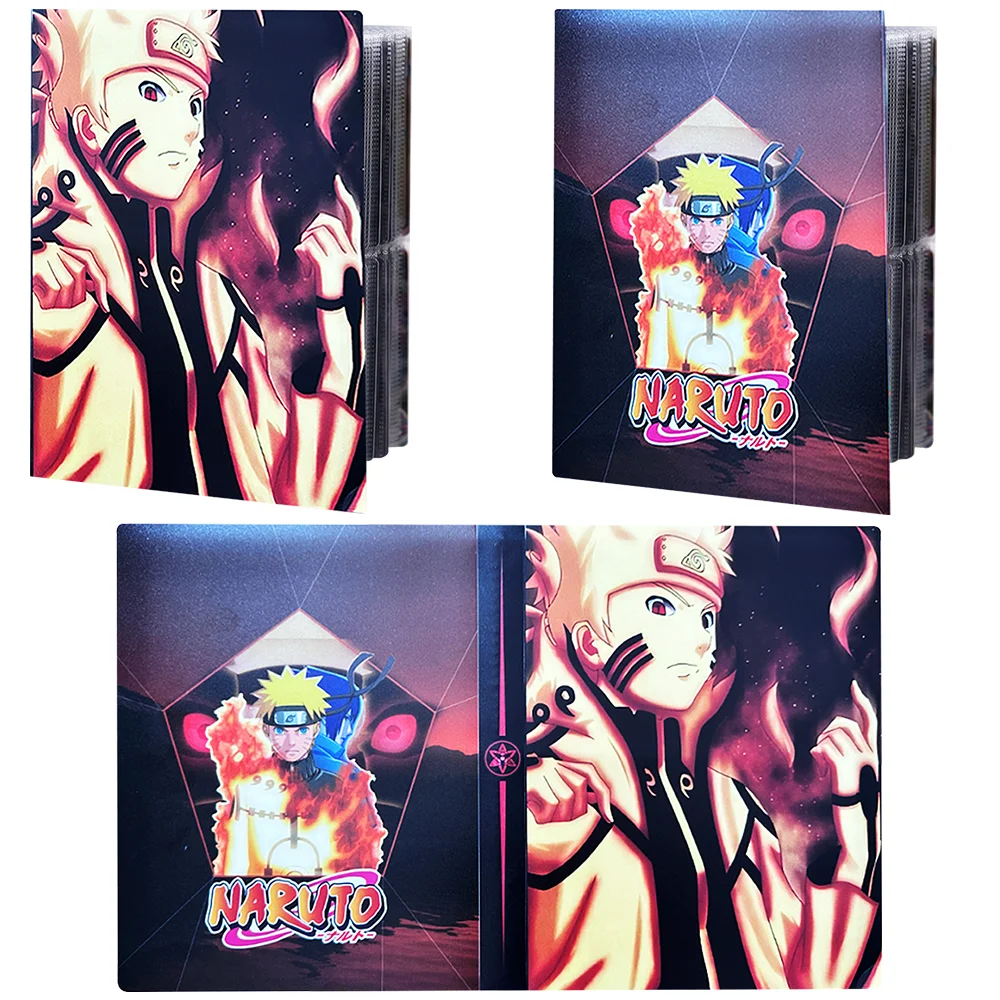 

NEW Anime Naruto Card Album 240 PCS Game Collection Card Book Naruto Binder Protector Notebook Kakashi Storage Folder Gift Toys