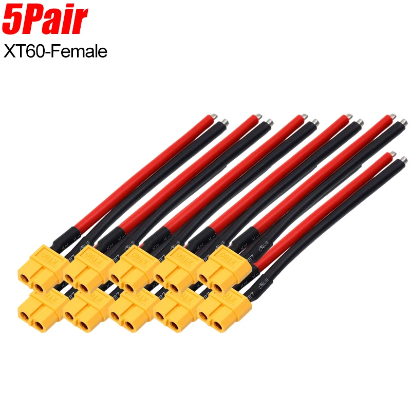 

XT60 Удлинительный кабель 12AWG силиконовый