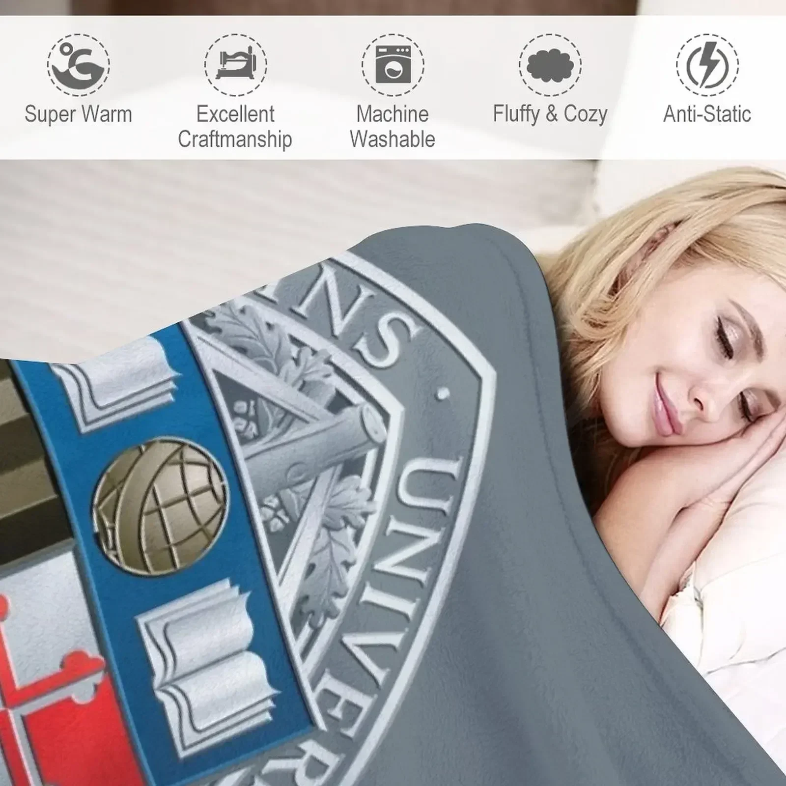 Икона Университета Джонса Хопкинса пледы украшения для волос одеяла