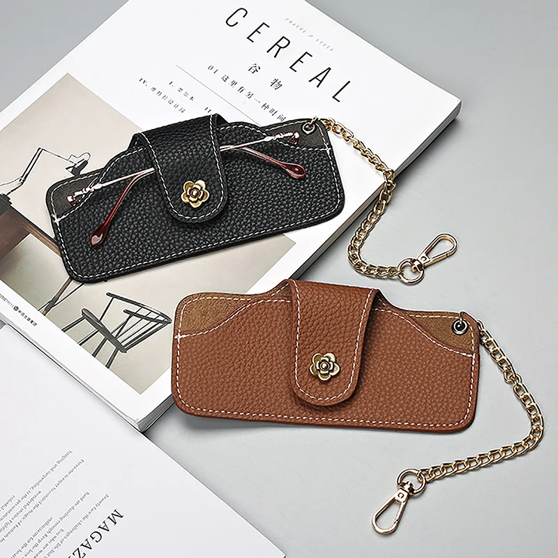 

Creative Lychee Sunglasses Cases Cute Glasses Protective Sleeve Portable Leather Glasses Case Women'S And Men'S Glasses Bag