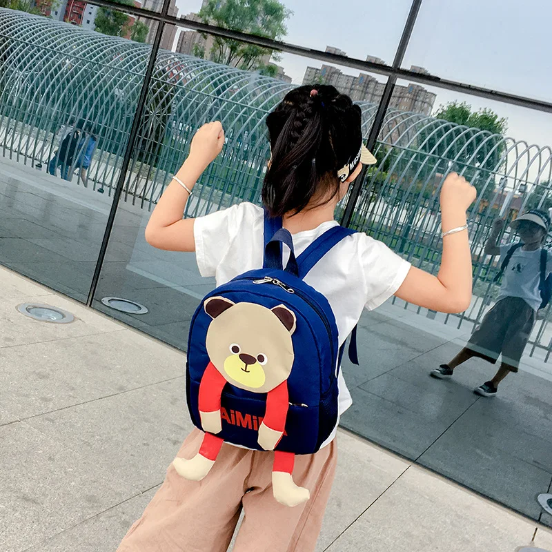Toddler Backpack Anti-lost Kids Baby Bag Cute Animal Bear Children Backpack Kindergarten School Bag for Girls School Supplies