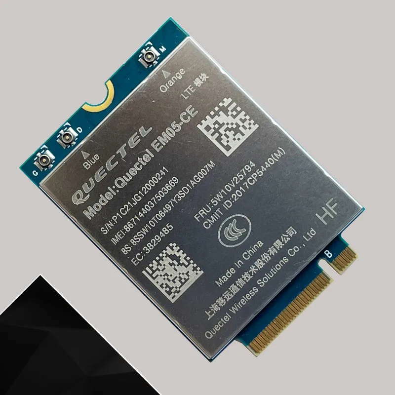 EM05-CE LTE 4G module For Lenovo ThinkPad X1 Carbon 8th/9th P1 X1 Extreme Gen 4 T14 T15 X13 T14s L14 T14s Gen 2 5W10V25794