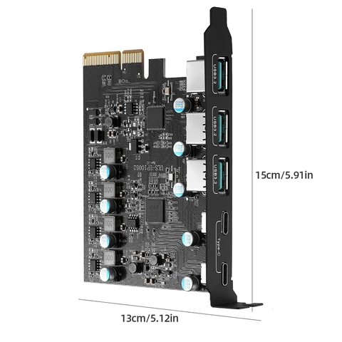 VODOOL PCIe X4 к USB 3.2 карта расширения