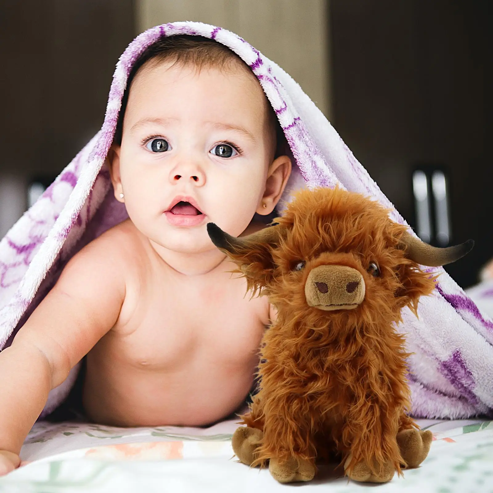 

Мягкая игрушка для детей Highland, шотландская плюшевая игрушка для крупного рогатого скота