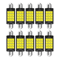 10pcs festoon 31mm 36mm 39mm 41mm c5w c10w super bright 3030 3d chip led car lights canbus interior doom lamps reading bulbs