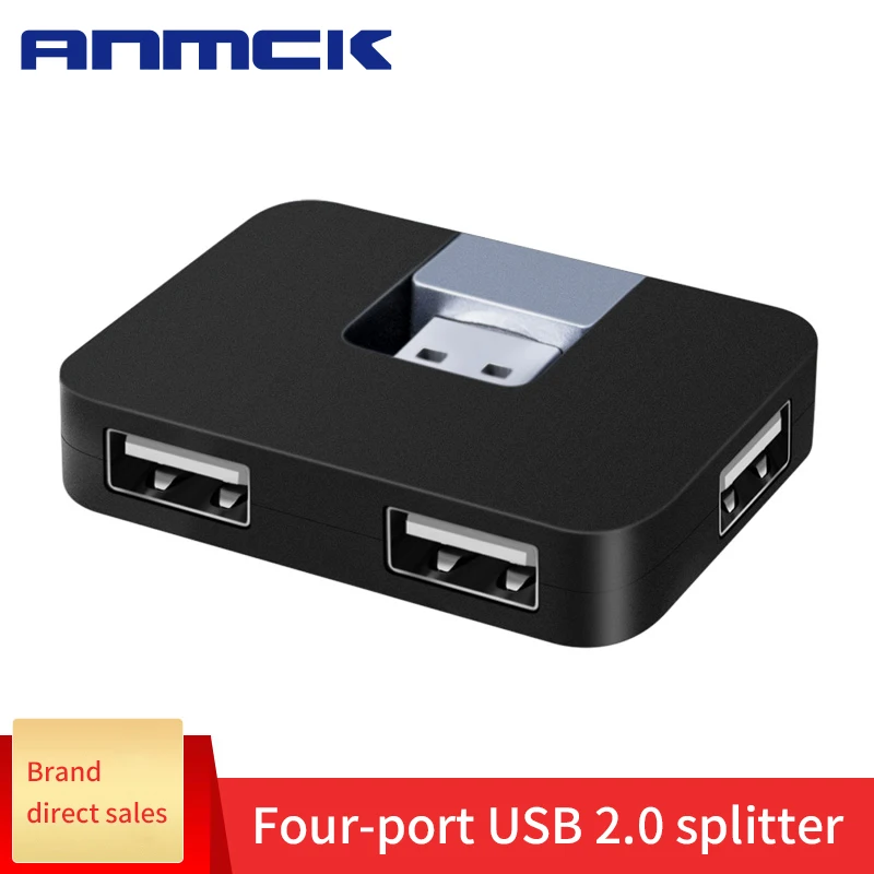 

Anmck 4 Ports Usb Hub Rotatable USB 2.0 Docking Stations Multi USB Interface Splitter For Laptop PC Computer Macbook Air USB Hub