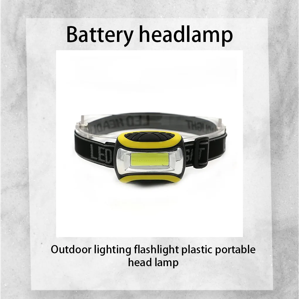 

COB Bulb Headlamp Adjustable 120lm Waterproof Battery Powered Head Torch Flashlight Outdoor Headlight Fishing Cycling