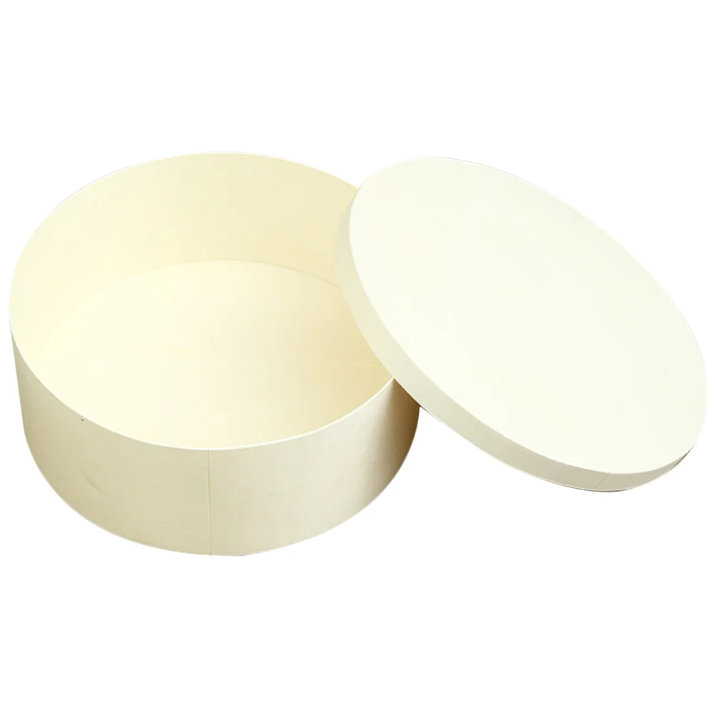 

Wooden Storage Box Wedding Candy Boxes Supplies Decorations Round Gift Wrap Accessories